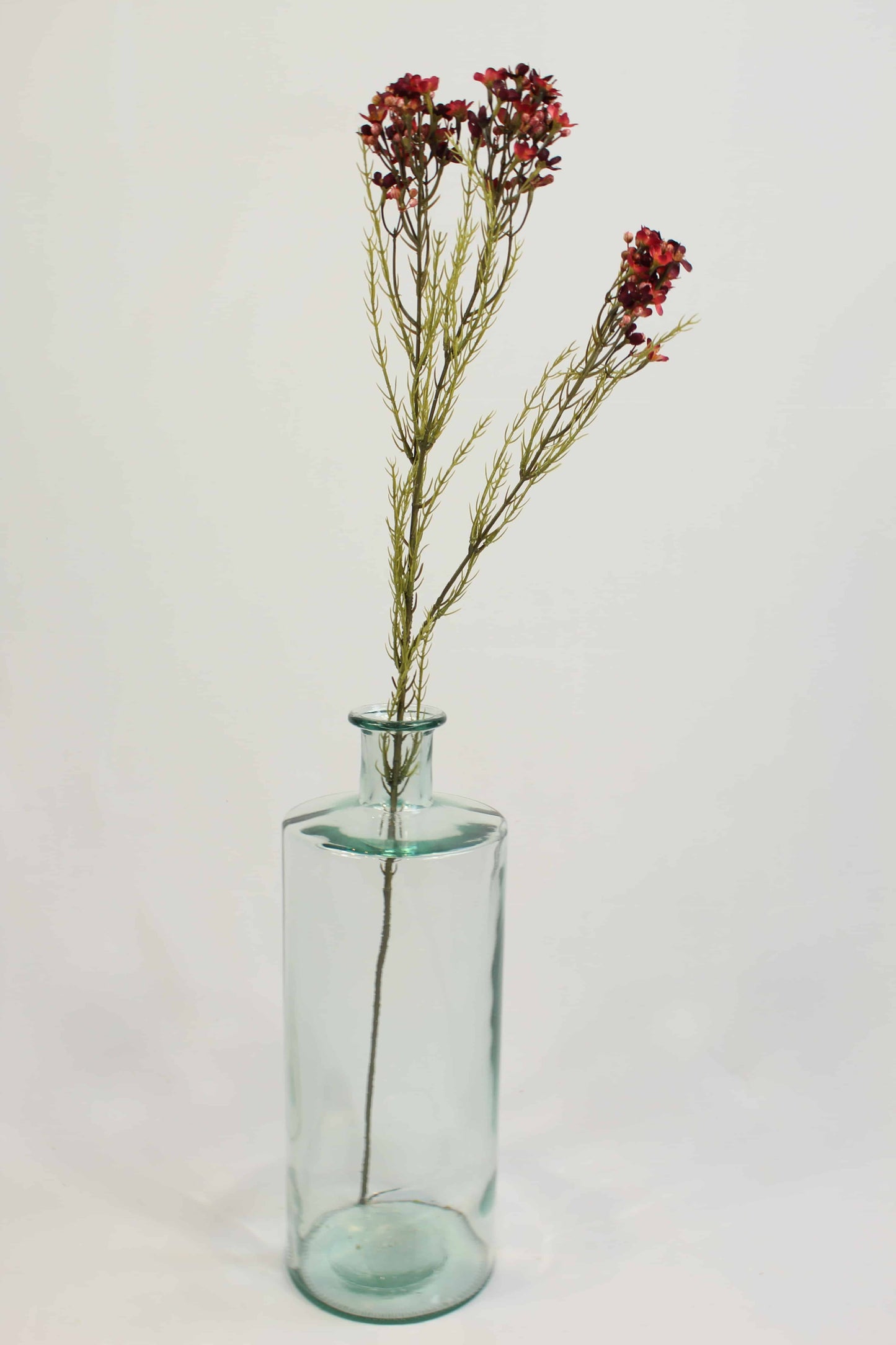 Faux Burgundy Waxflower Stem