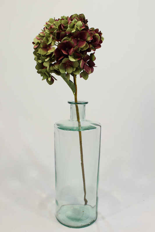 Faux Damson Hydrangea Stem