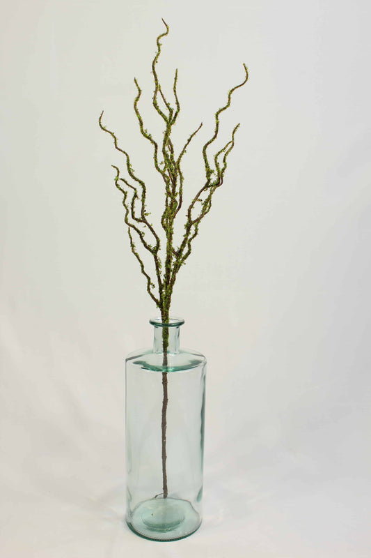 Faux Mossed Willow Spray Stem