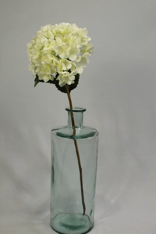 Faux White Hydrangea Stem