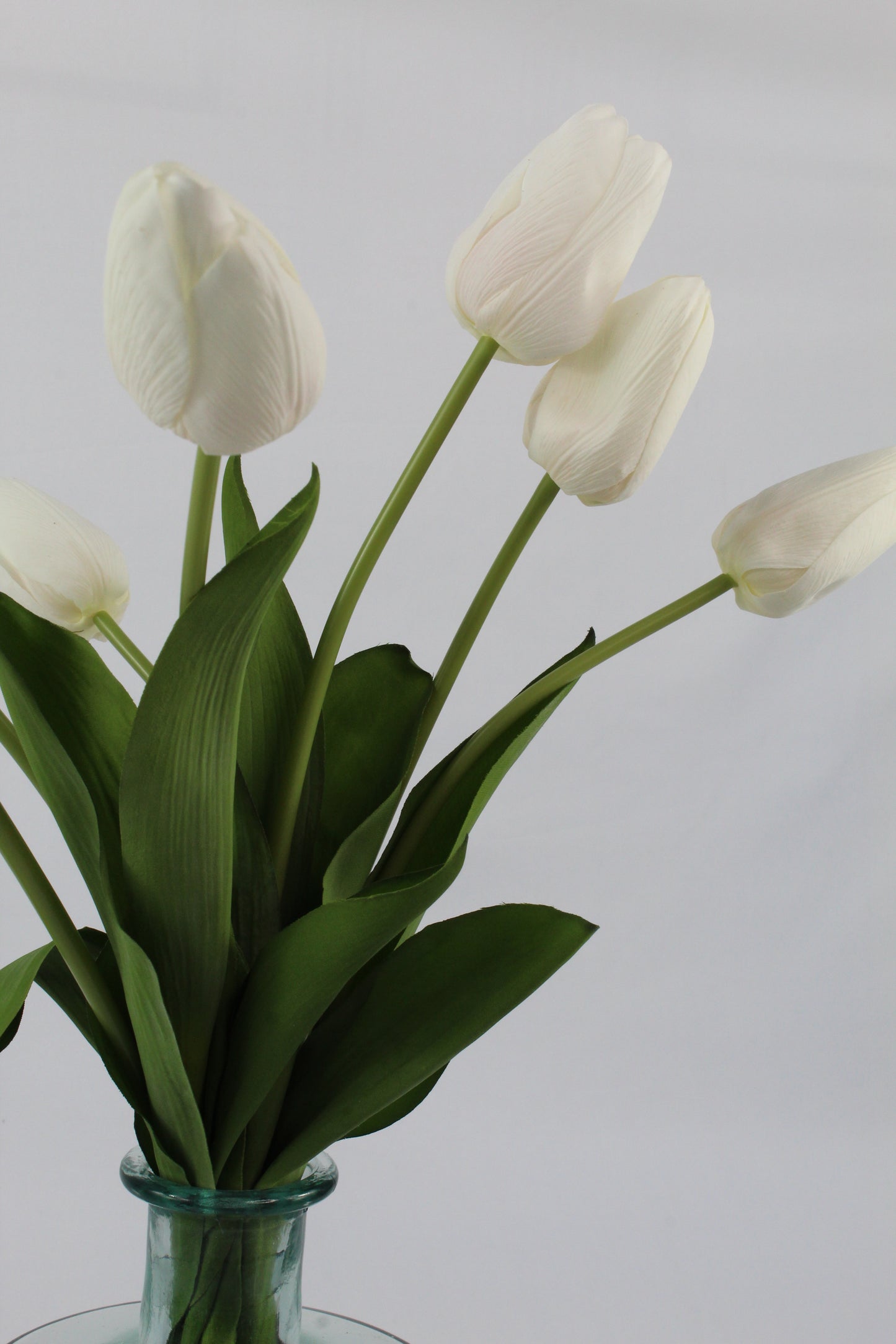 Faux White Tulip Spray