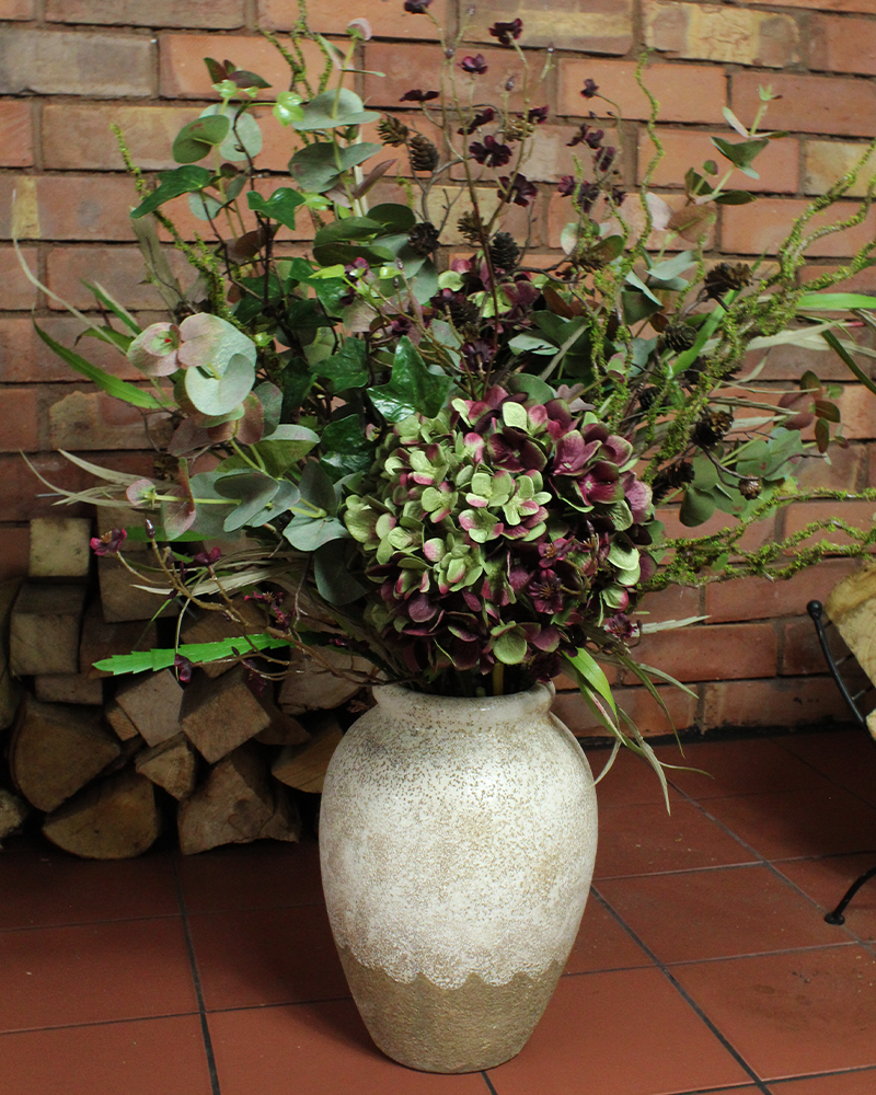 Faux Damson Hydrangea Bouquet