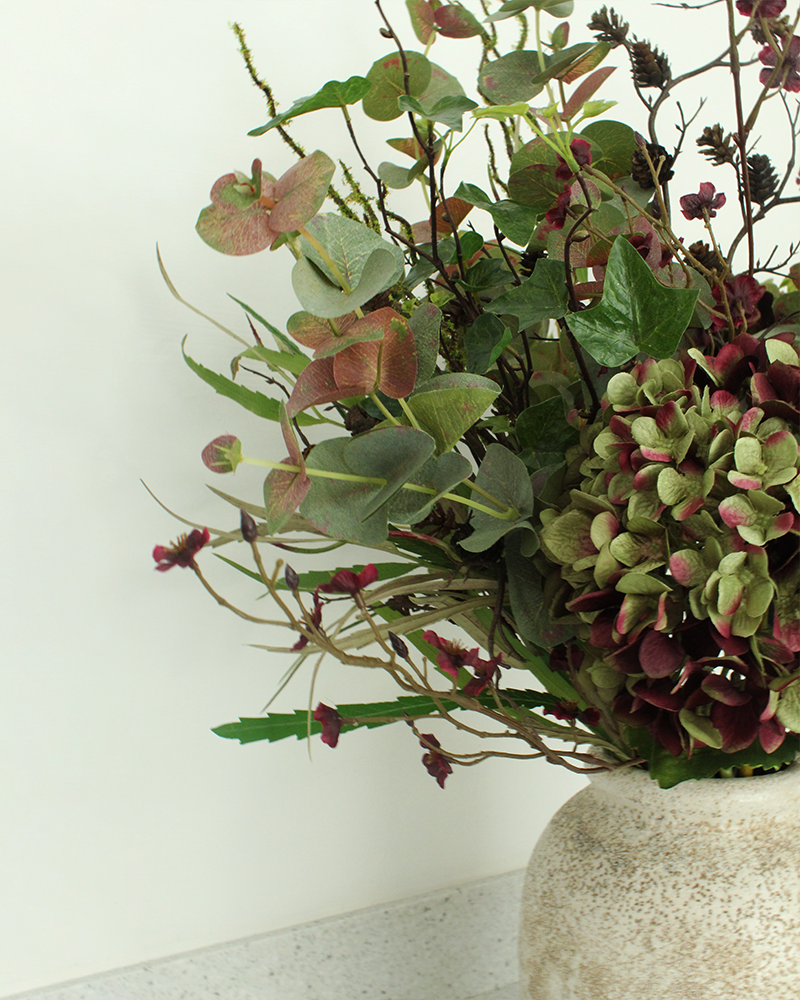 Faux Damson Hydrangea Bouquet