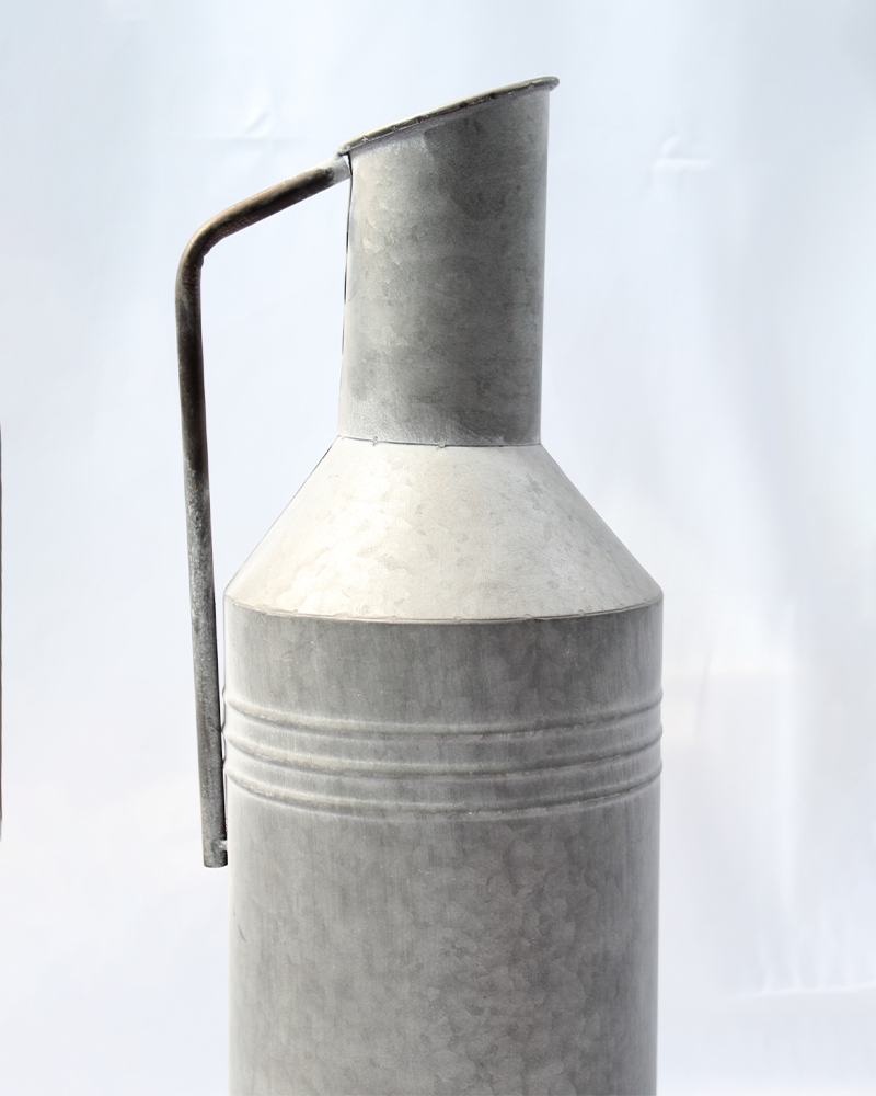 Vintage Metal Churn Vase