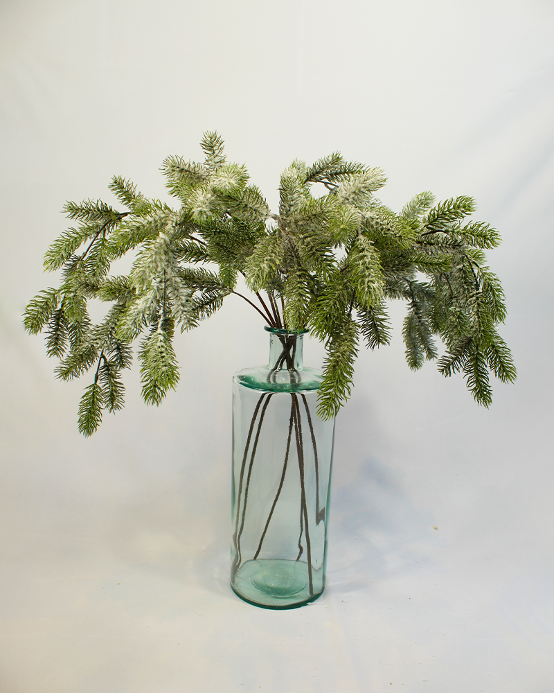 Faux Frosted Pine Willow Stem